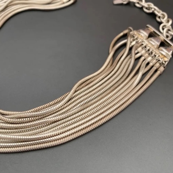 Karl Lagerfeld Authentic Vintage Silver Necklace - Picture 5 of 6
